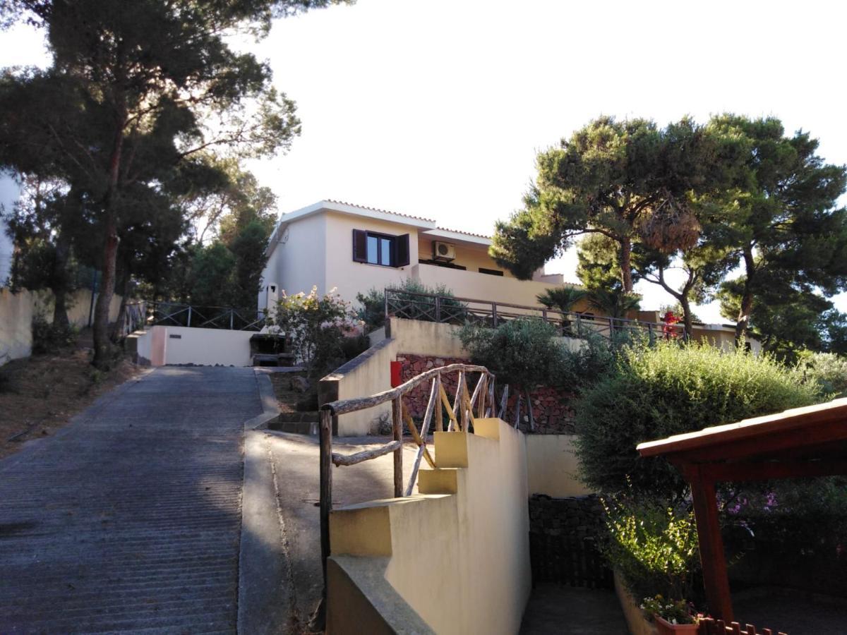 Villa Panoramica Immersa Nel Verde Porto Pino Eksteriør billede
